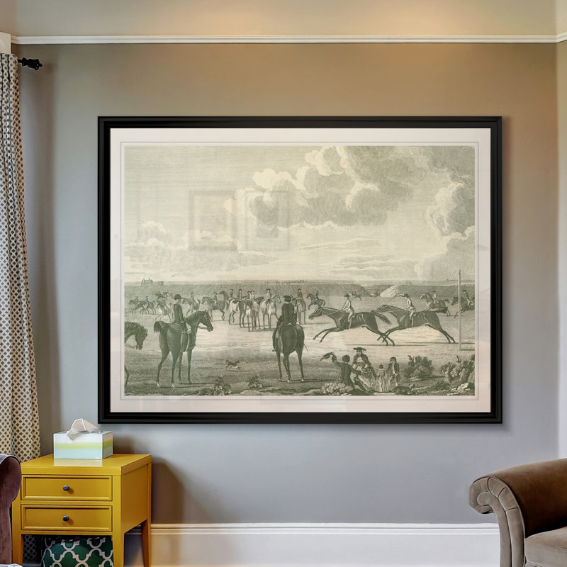 " Equestrian Scenes IV ", 18.5" H x 24.5" W x 1.5" D, Black