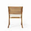 Chaise de salle à manger d'extérieur en bois Kd avec coussins (ensemble de 2)