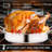 22" Stainless Steel Roasting Pan with Lid and Rack