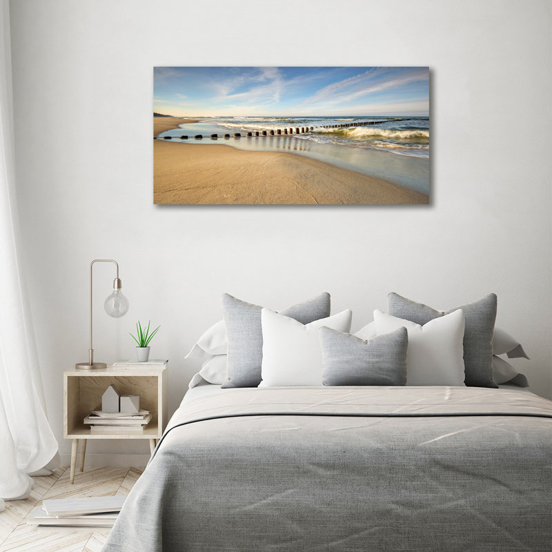 Beach On The Baltic - Wrapped Canvas Print, No Frame, 70cm H x 140cm W