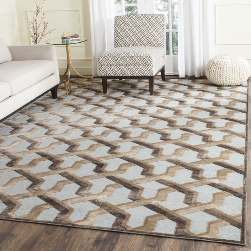 Tapis géométrique Johah Paradise Performance, Rectangle 7 pi 6 po x 10 pi 6 po