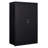 Black Storage Cabinet, Adjustable Height Dividers, Handle Locks, Spring Loaded Door Metal Exquisite-879645619