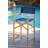 Crider Director Teak Outdoor Bar Height Dining Armchair-2022338826