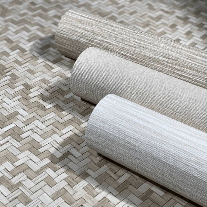 Eden 10m x 53cm Textured Matte Wallpaper Roll, Beige