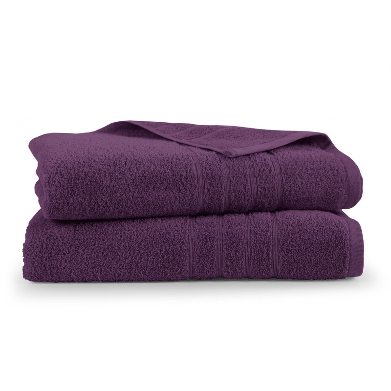 Martex Ultimate 2 Pack Bath Sheet Dark Purple Towel Set, Dark Purple