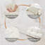 Canapé modulaire Chenille de 113 pouces, canapé 3 places en L moderne avec repose-pieds, 2 coussins, poches latérales, canapé rembourré en fausse fourrure surdimensionné pour le salon, la chambre à coucher