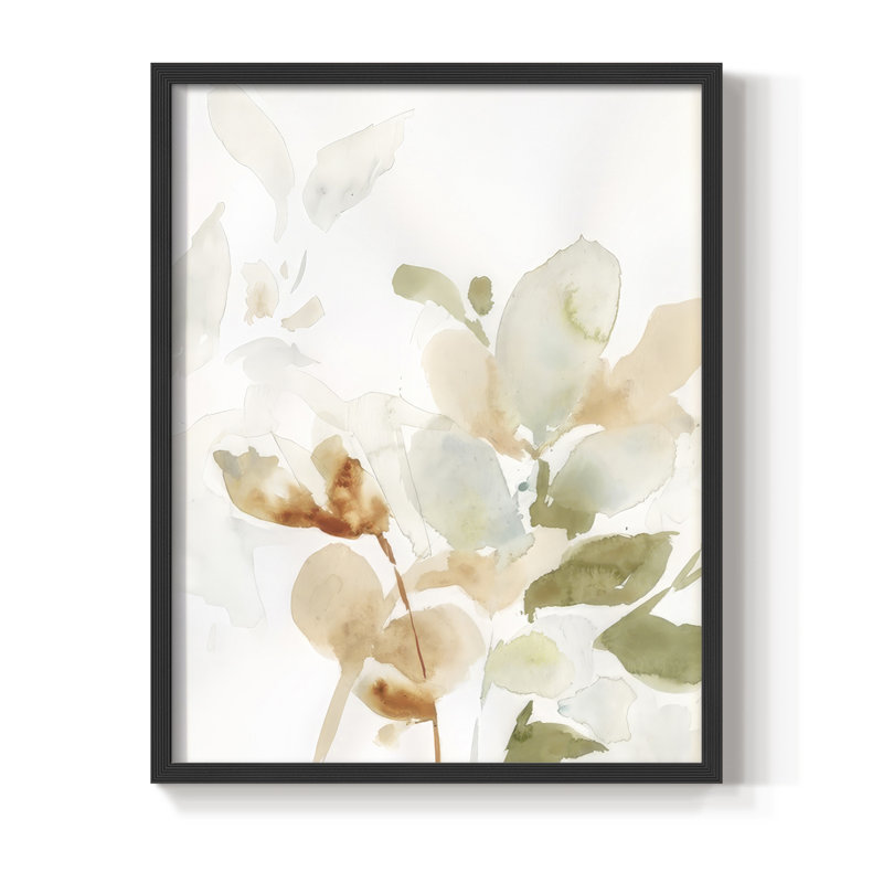 Reproduction encadrée Autumn Eucalyptus II - bois massif, Noir, noir, noir, noir, H 11 po x l 9 po