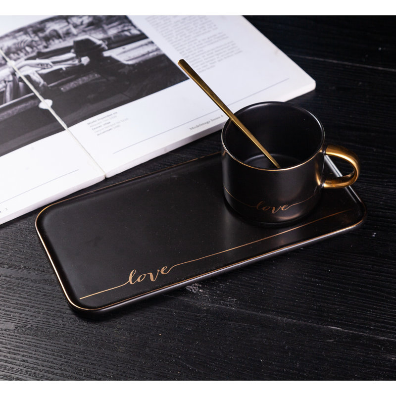 Porcelain Mug, Black