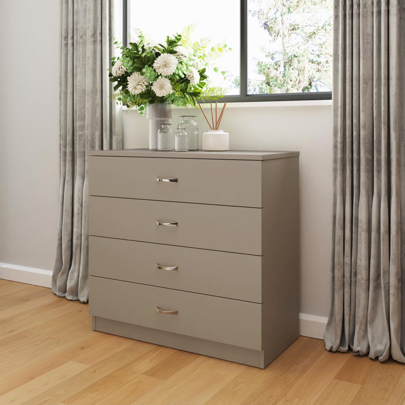 75cm W 4 - Drawer Chest of Drawers, Grey