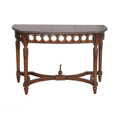 Demilune 47'' W Solid Wood Console Table