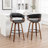 Devlin Faux Leather Upholstered Swivel Mid-Century Stools-1858617244-1858617246