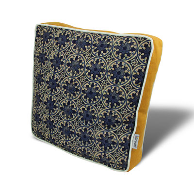 Coussin de qualité supérieure 16,5 po x 16,5 po, 50% coton / 50% polyester, lavable et repassable, rembourrage en silicone, fermeture à glissière dissimulée, housse amovible | Coussin décoratif confortable pour la maison, le bureau et l'extérieur