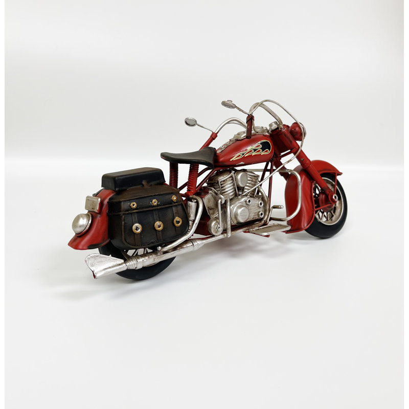 Moto avec sac de selle Dorcas, Rouge