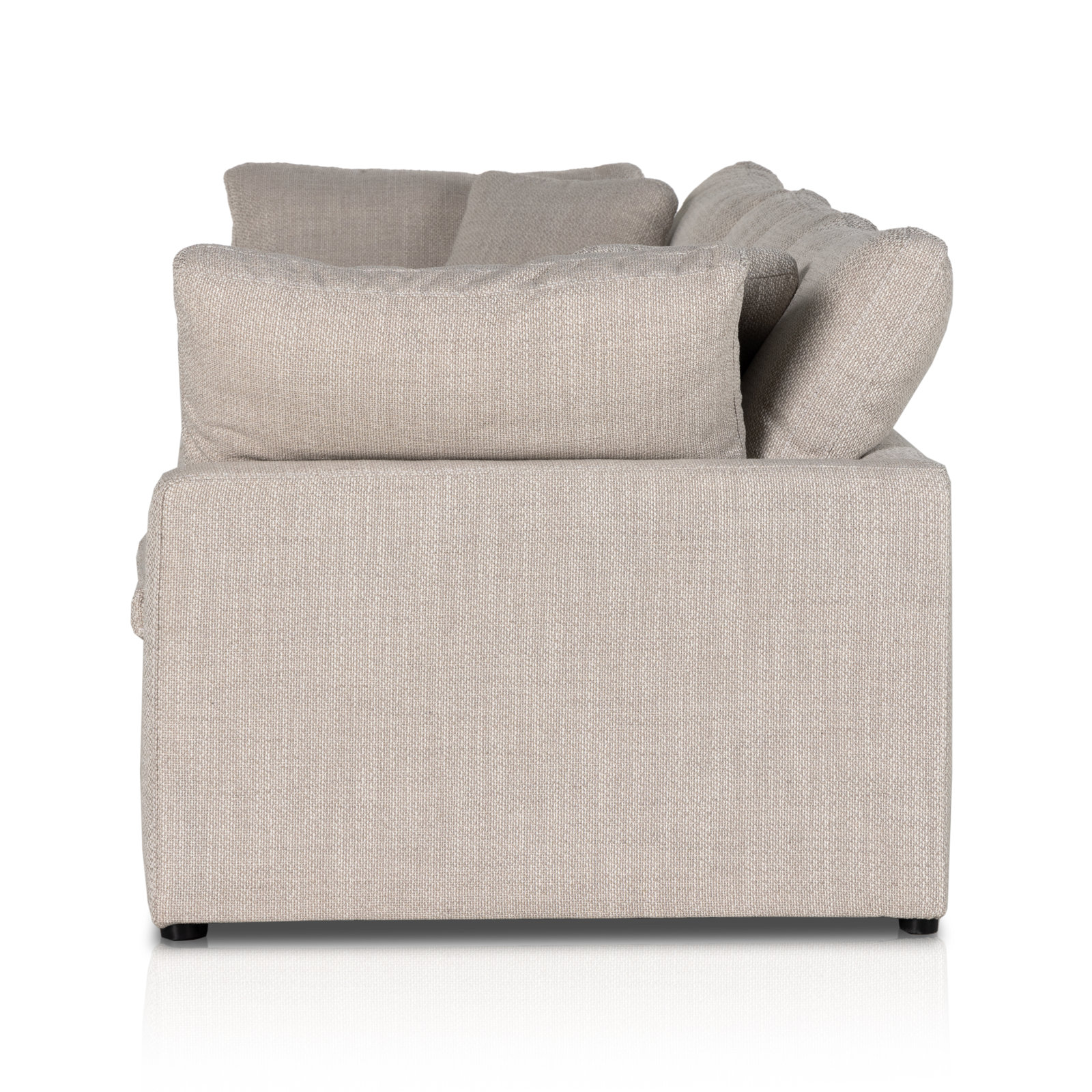 Bodie 125" Modular Sofa, Gibson Wheat Performance Weave