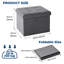Folding Storage Ottoman Velvet Footstool-453134964
