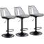 Swivel Upholstered Adjustable Height Counter Stool-107120735