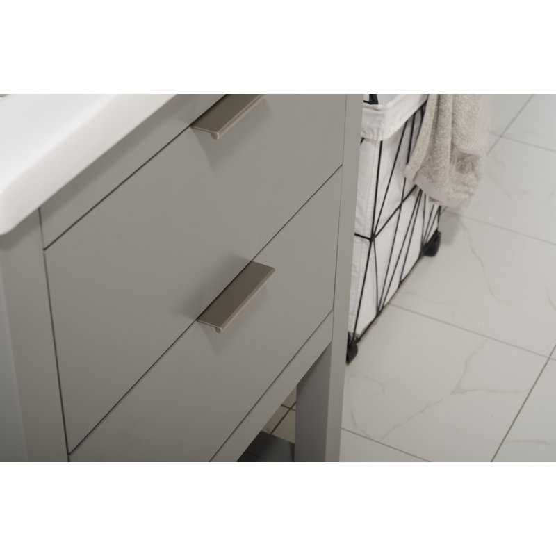 Ensemble de meuble-lavabo simple 24 po Eanes, Gris