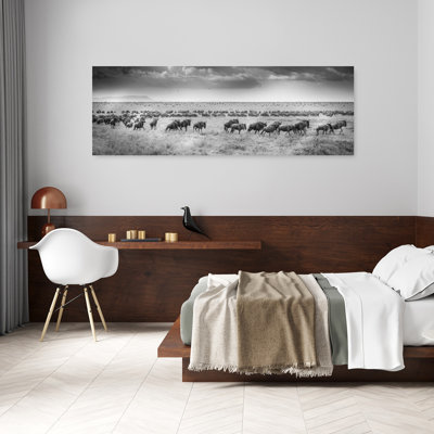 Wild African Migration by Jeffrey C. Sink - Wrapped Canvas Panoramic Print