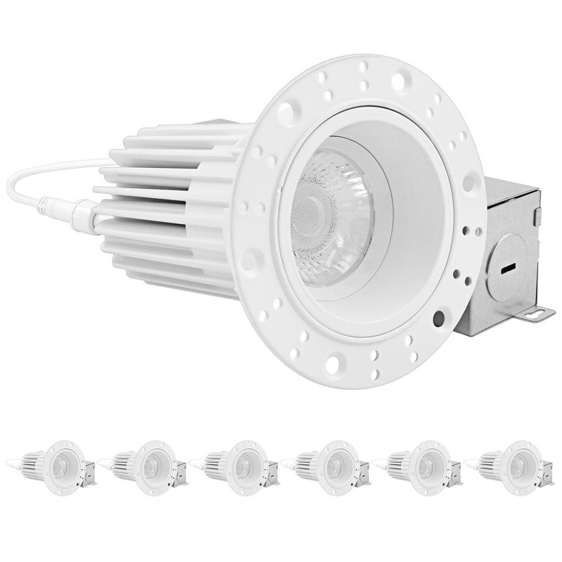 Ensemble d'éclairage encastré 2 lumières à DEL à intensité variable et étanche IC 2 po