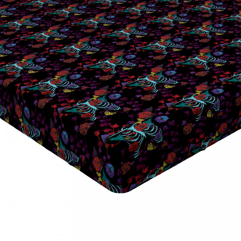 Microfiber Floral Fitted Sheet, Full Fitted Sheet