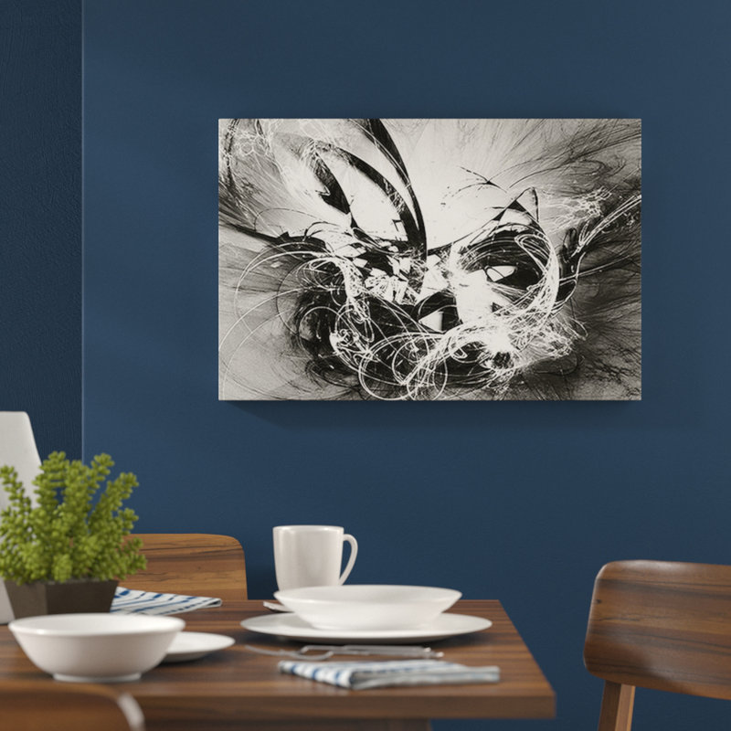Graph Fire - Wrapped Canvas Print, 100cm H x 150cm W x 2.5cm D