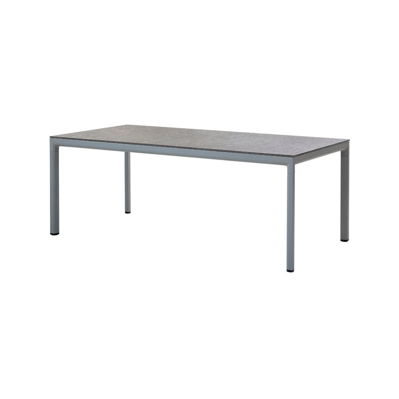 Drop Outdoor Dining Table, 39.4" W x 78.8" L x 29" H, Light Gray, Fossil Gray