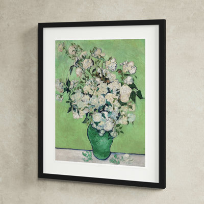 Roses, 1890 (Green Vase) Painting