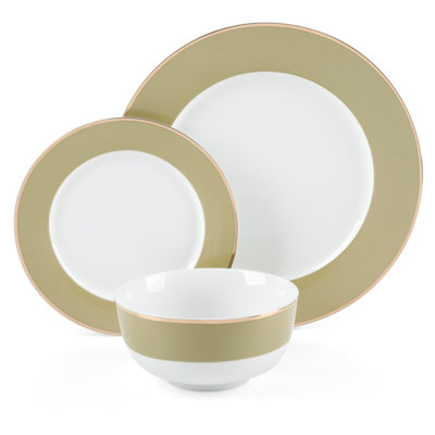 Martha Stewart Gracie Lane Ceramic Dinnerware Set - Service for 4