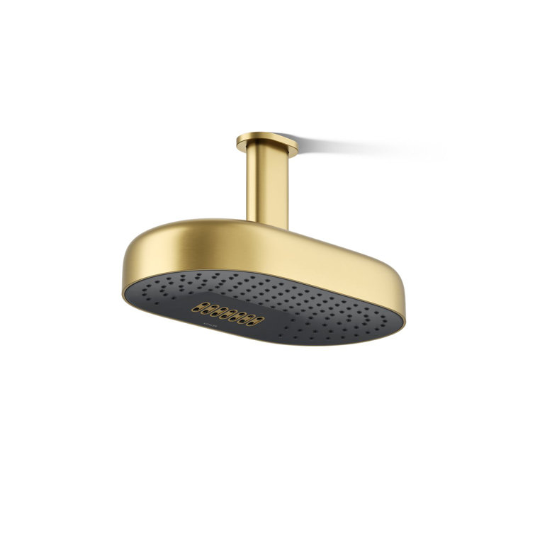 Statement™ Oblong 14 in. Two-Function 1.75 Gpm Rainhead With Katalyst Air-Induction Technology