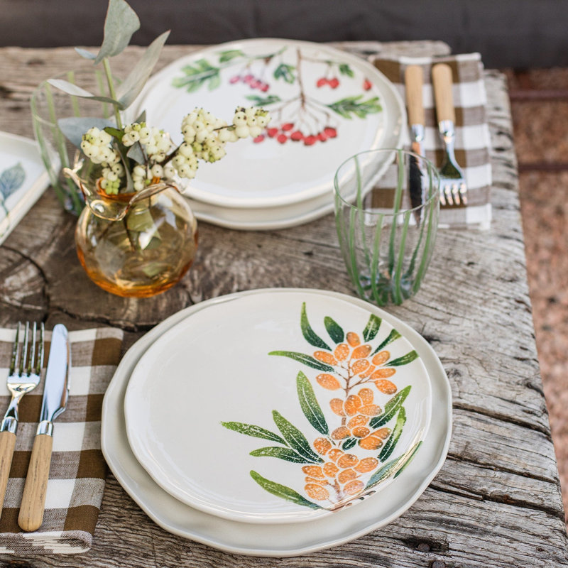 Foresta Primavera Handmade Earthenware Salad/Dessert Plate