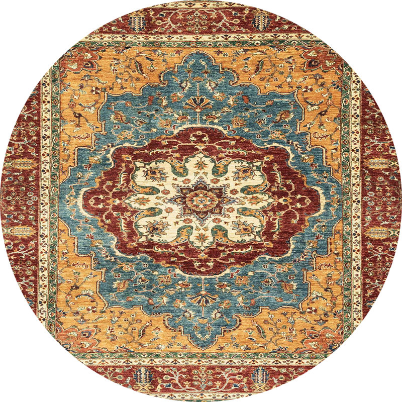 Tapis abstrait moderne 3235, Rond 3 pi