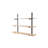 3 Piece Bamboo Solid Wood Tiered Shelf with Adjustable Shelves