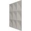 Panneau mural 3D décoratif Benson EnduraWall 19 po x l 19 5/8 po x Brume métallique rustique universelle (couvre 2,67 pieds carrés)-123536925-123536923