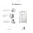 Queen 24" Sink Carrara Engineered Marble Countertop Bath Vanity with Faucet-1950847954-1950847953
