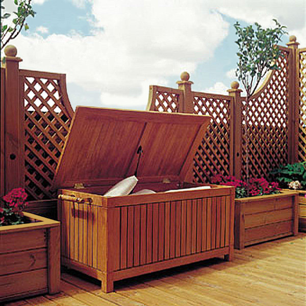Boîte de rangement en teck Westminster