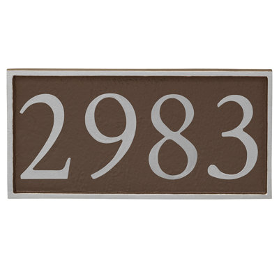 Serif 1-Line Wall Address Plaque