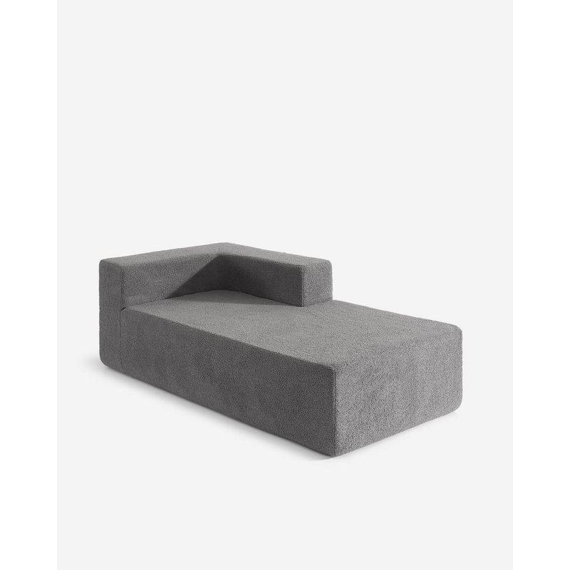 Outdoor Patio Sofa, Gray, Right Hand Facing