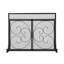 2 Double Door Iron Fireplace Door