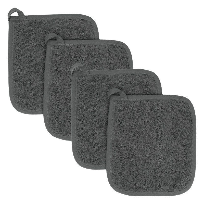 RITZ Cotton Potholder Set, Graphite