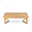 Ensemble de causeuse et de table basse en bois d'acacia, mobilier d'extérieur durable et confortable