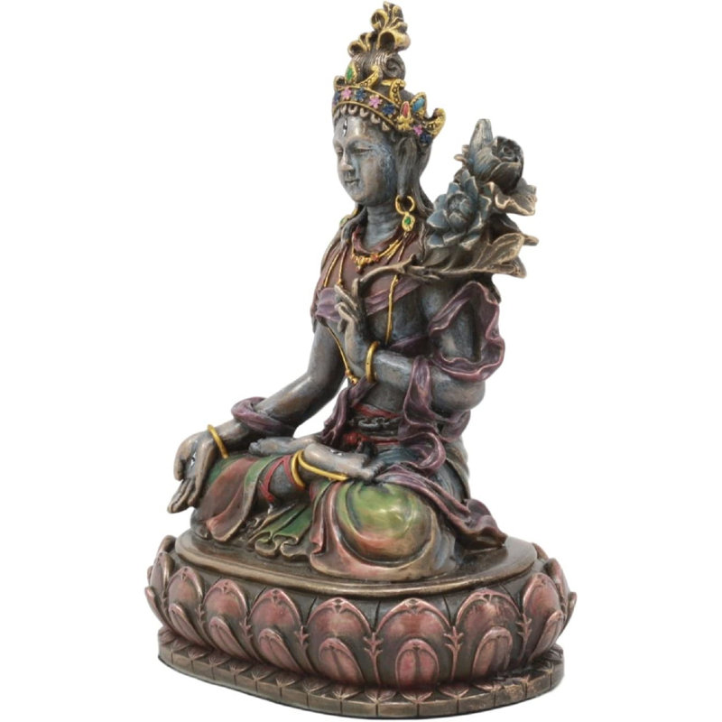 Statue Tara blanche Dhananjay Ebros Bodhisattva