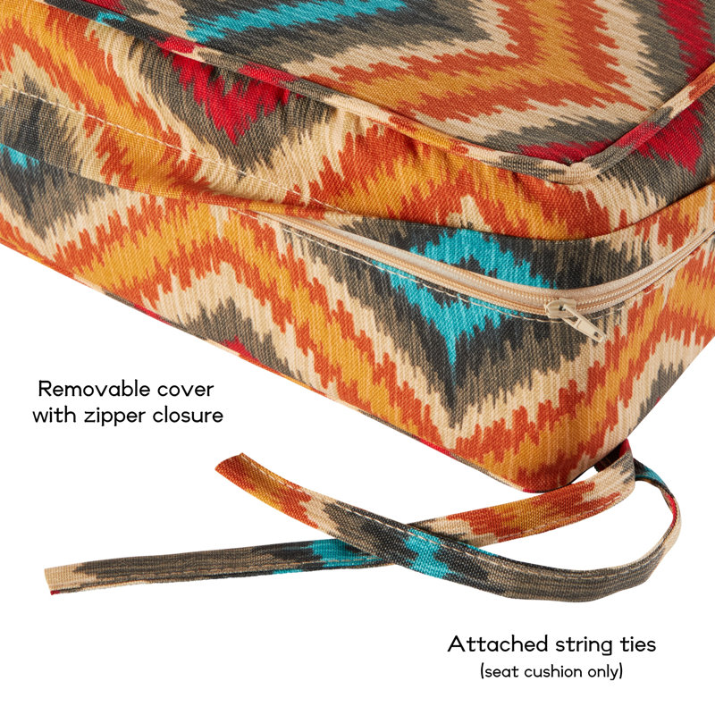 Outdoor 2-Piece Deep Seat Cushion Set, Surreal