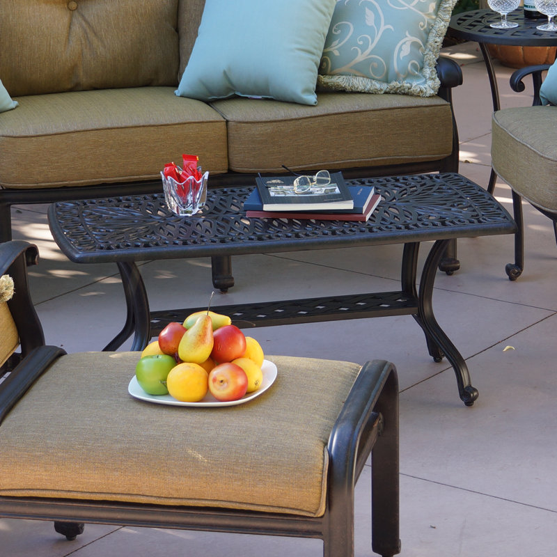 Lebanon Rectangular Metal Outdoor Coffee Table
