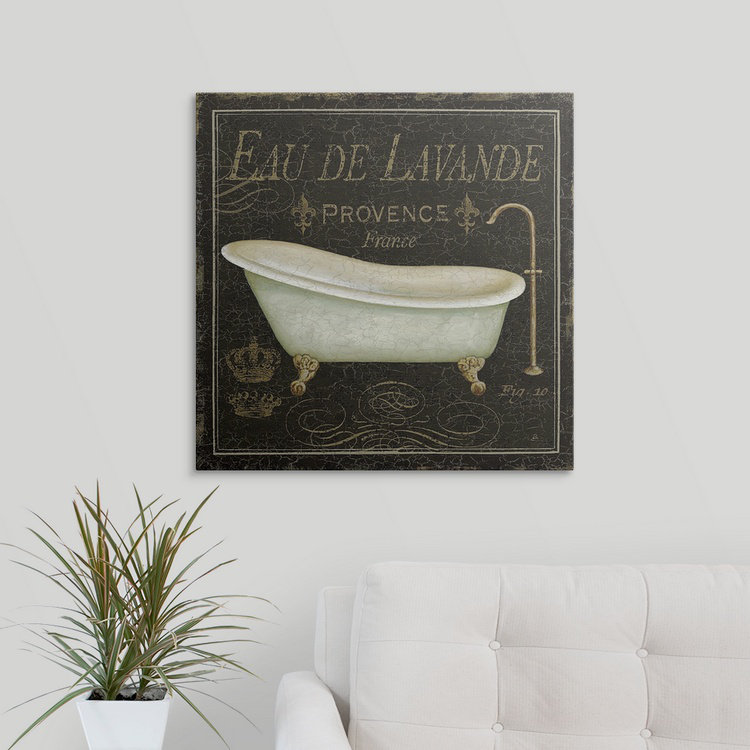 Impression de luxe «Bain De Luxe I» par Daphne Brissonnet, H 30 po x l 30 po x P 1,5 po, Toile