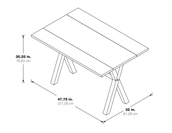 OSP Designs McKayla Solid Wood Base Dining Table - Wayfair Canada