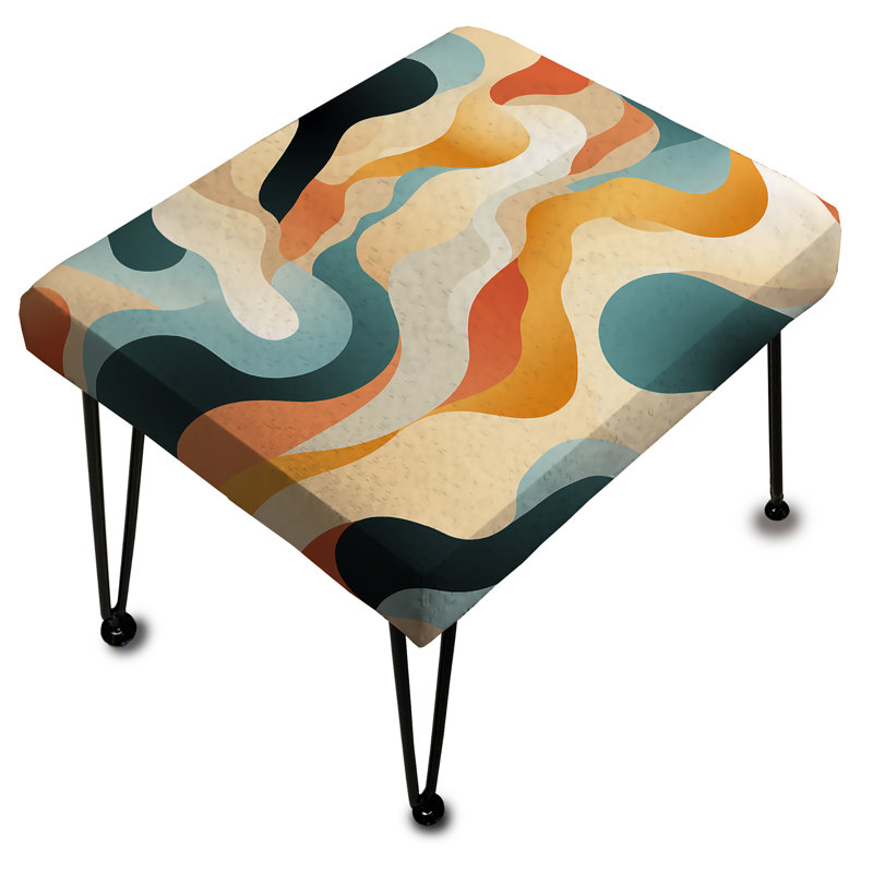 Motif contemporain camouflage neutre - Repose-pieds rectangulaire camouflage
