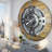 Wall Clock 36" Oversized for Living Room decor with Real Moving Gears England Collection-107103023