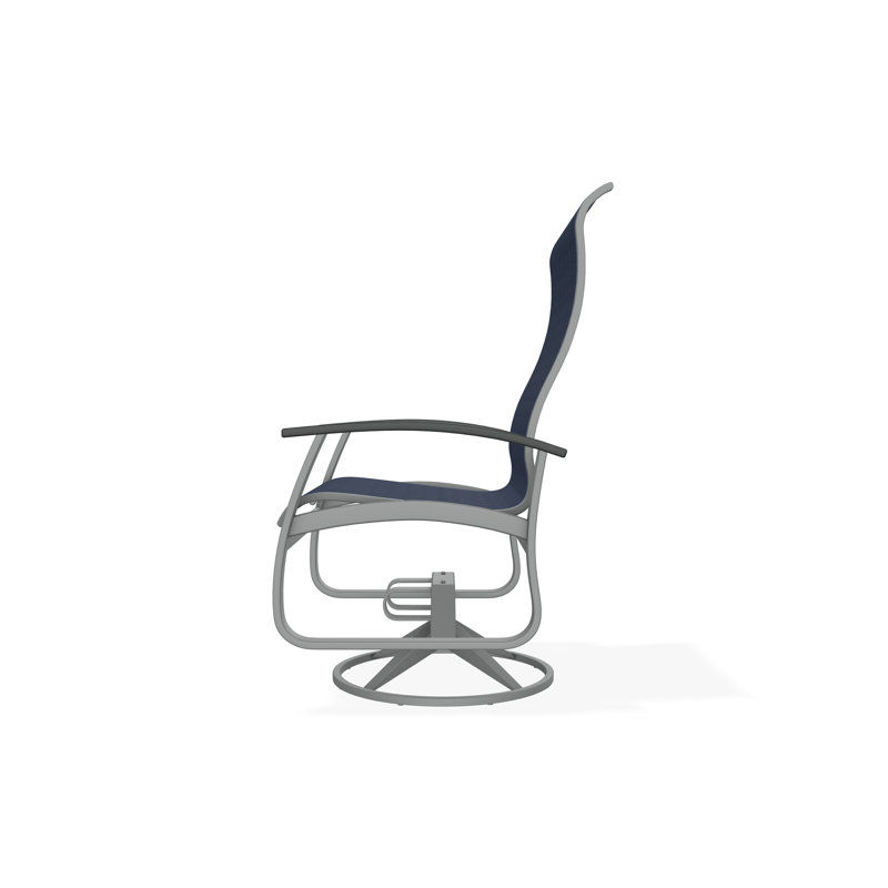 Belle Isle Outdoor Dining Chair, Graphite, Mavi