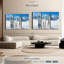 «Snowy Mountain Skis», 3 pièces sur toile-98562759