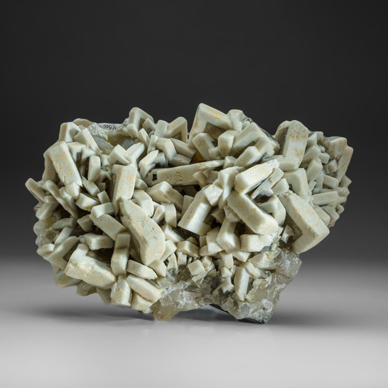 Barite sur le château de Pseudomorph calcite d'Aurangabad, Maharashtra, Inde